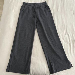Old Navy Wide Leg Split Hem Lounge Sweatpants | Gray | M